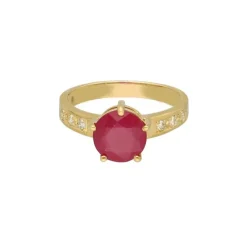 Brillant Rubin Ring Gold 585