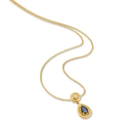 Brillant Saphir Anh&auml;nger Gold 585