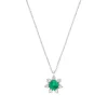 Brillant Smaragd Collier Wei&szlig;gold 585