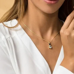 Brillant Topas Anh&auml;nger Gold 585