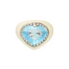 Brillant Topas (beh.) Ring Wei&szlig;gold 750 - Gr. 52,5 - Privatbesitz