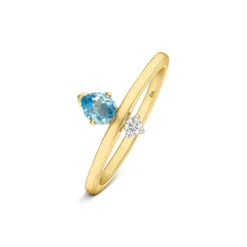 Brillant Topas Ring Gold 585