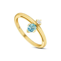 Brillant Topas Ring Gold 585