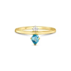 Brillant Topas Ring Gold 585
