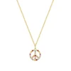 Brillanten Schmuckstein Anh&auml;nger "peace" Gold 585