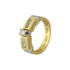 Brillantring Gelb/Wei&szlig;gold 750 - Gr. 56 - Privatbesitz