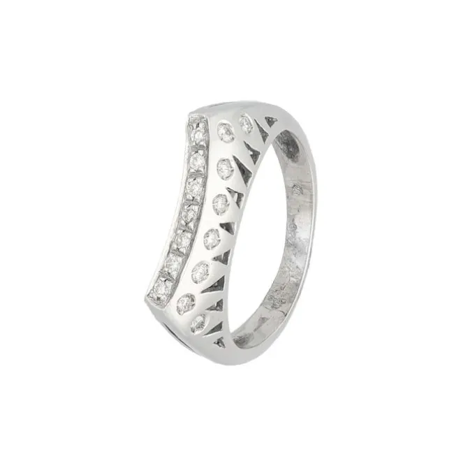 Brillantring Weißgold 750 - Gr. 52,5 - Privatbesitz