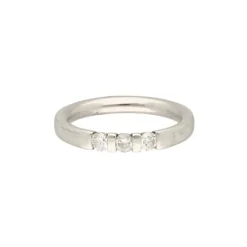 Brillantring Wei&szlig;gold 585 - Gr. 54 - Privatbesitz