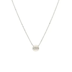 Brillantsolit&auml;r Collier Wei&szlig;gold 750 - Privatbesitz