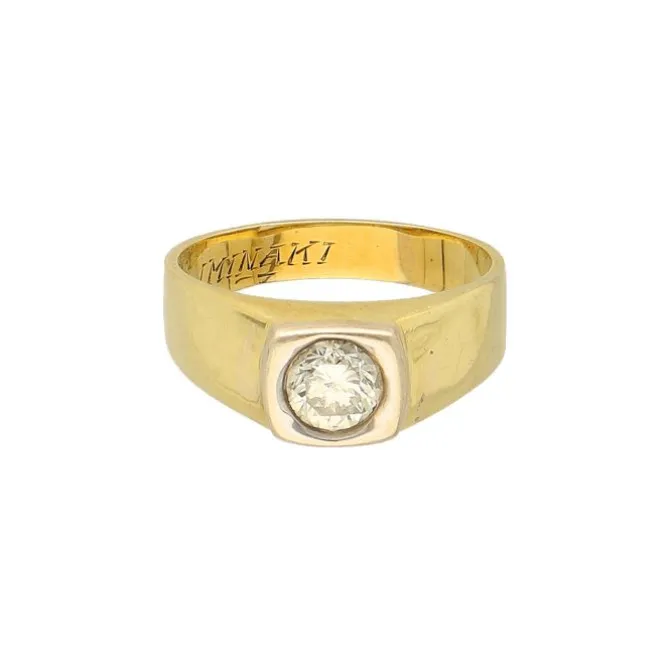 Brillantsolitär Ring Gold/Weißgold 585 - Gr. 56 - Privatbesitz