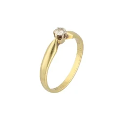 Brillantsolitär Ring Gold 585 - Gr. 56 - Privatbesitz