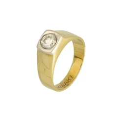 Brillantsolit&auml;r Ring Gold/Wei&szlig;gold 585 - Gr. 56 - Privatbesitz