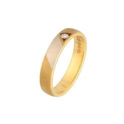 Brillantsolit&auml;r Ring Gold/Wei&szlig;gold 585 - Gr. 54 - Privatbesitz