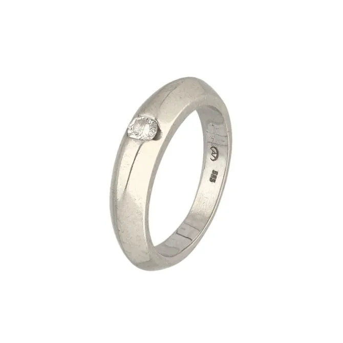 Brillantsolitär Ring Weißgold 585 - Gr. 52 - Privatbesitz