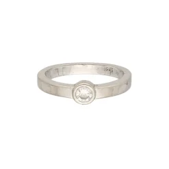 Brillantsolit&auml;r Ring Wei&szlig;gold 585 - Gr. 51 - Privatbesitz