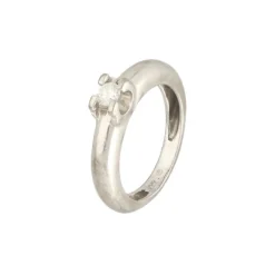 Brillantsolit&auml;r Ring Wei&szlig;gold 585 - Gr. 51 - Privatbesitz