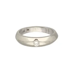 Brillantsolit&auml;r Ring Wei&szlig;gold 585 - Gr. 52 - Privatbesitz