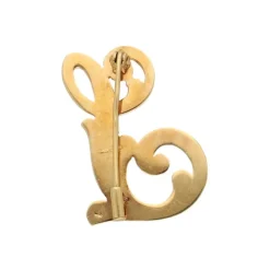 Buchstabenbrosche Gold 585 - Privatbesitz