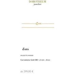 Carreekette Gold 585 1,3 mm