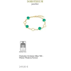 Chalcedon Armkette Silber 925