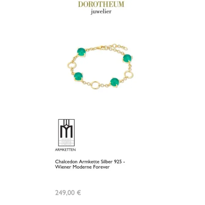 Chalcedon Armkette Silber 925
