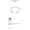 Chalcedon Armkette Silber 925
