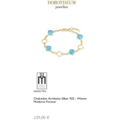 Chalcedon Armkette Silber 925