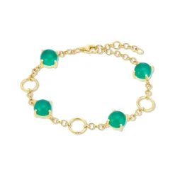 Chalcedon Armkette Silber 925