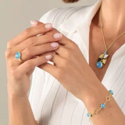 Chalcedon Armkette Silber 925