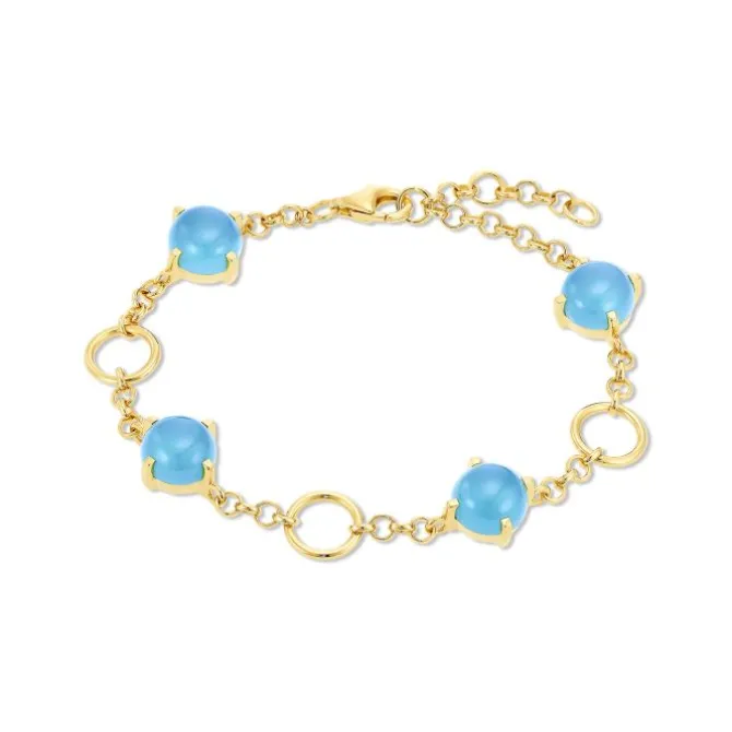 Chalcedon Armkette Silber 925