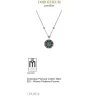 Chalcedon Markasit Collier Silber 925