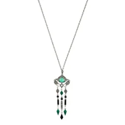 Chalcedon Markasit Collier "Krebs" Silber 925