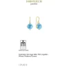 Chalcedon Ohrringe Silber 925 vergoldet