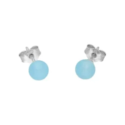 Chalcedon Ohrstecker Silber 925