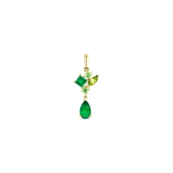 Chalcedon Peridot Tsavorit Anh&auml;nger Gold 585