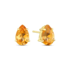 Citrin Ohrstecker Gold 585