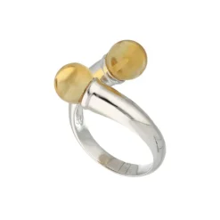 Citrin Ring Silber 925