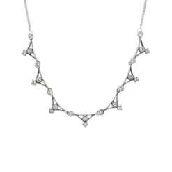 Collier "Art Deco" Silber 925 Imitationssteine