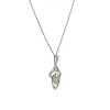 Collier "Art Deco" Silber 925 tlw. gr&uuml;n emailliert