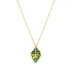 Collier "Blatt" Silber 925 vergoldet