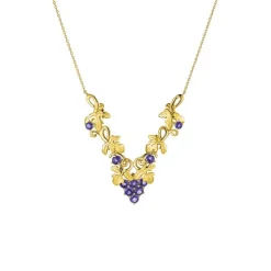 Collier "Blaufr&auml;nkisch" Gold 585 Iolithe