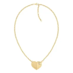Collier "Bold Heart" Stahl gold ionenplattiert