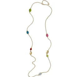 Collier "Caramelle Ovali" Silber 925 vergoldet