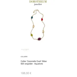 Collier "Caramelle Ovali" Silber 925 vergoldet
