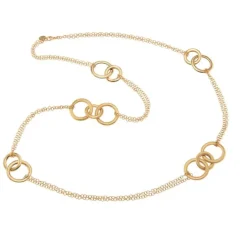 Collier "Cerchi Vintage" Silber 925 vergoldet