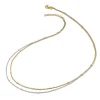 Collier Gold 585 bicolor zweireihig