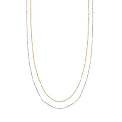 Collier Gold 585 bicolor zweireihig