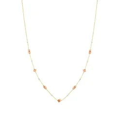 Collier Gold 585 tricolor