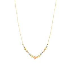 Collier Gold 585 tricolor