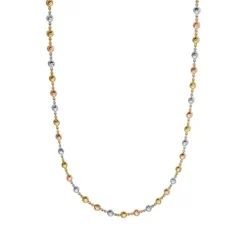 Collier Gold 585 tricolor